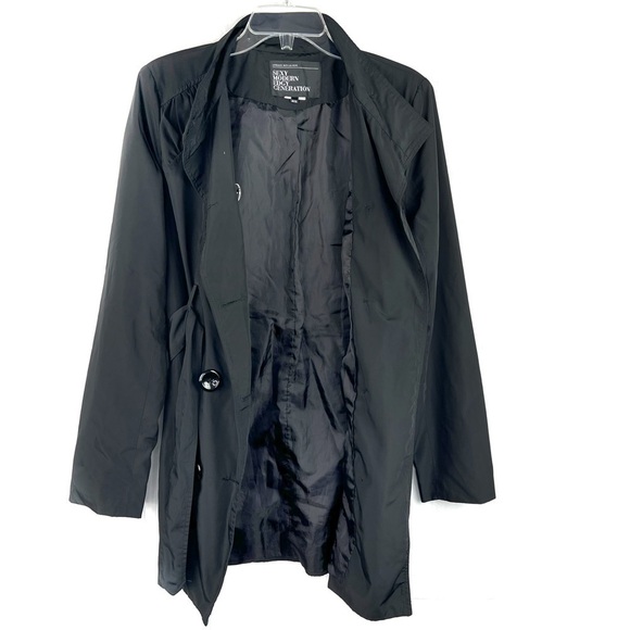 EUC-SEXY Modern Edgy Generation Urban Behavior DoubleBreasted belted Trench Coat - Picture 11 of 14